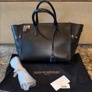 Zadig & Voltaire Leather Muse Tote Bag